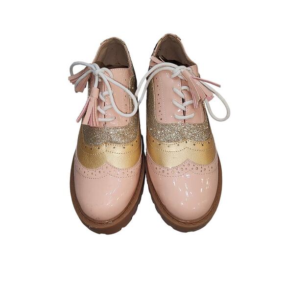 Jolimall Shoes - Jolimall platform oxford loafer pink size 5